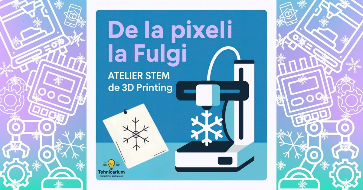 De la pixeli la Fulgi – Atelier STEM de 3D Printing