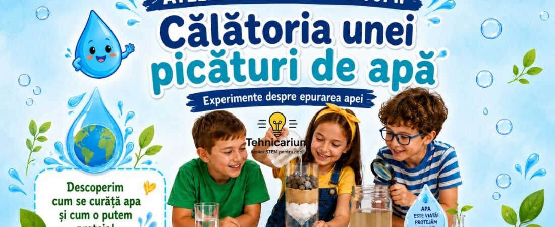 Călătoria unei picături de apă – Atelier STEM despre epurarea apei